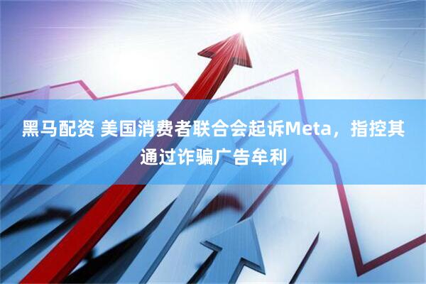 黑马配资 美国消费者联合会起诉Meta,指控其通过诈骗广告牟利