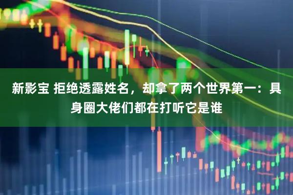 新影宝 拒绝透露姓名，却拿了两个世界第一：具身圈大佬们都在打听它是谁