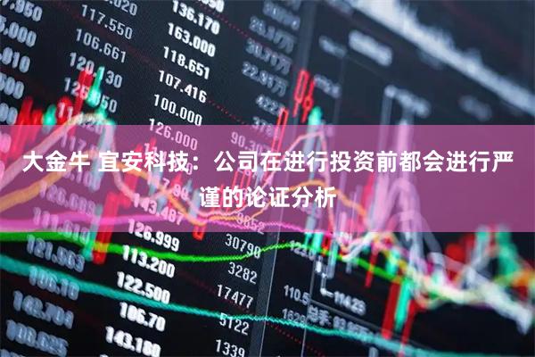 大金牛 宜安科技：公司在进行投资前都会进行严谨的论证分析