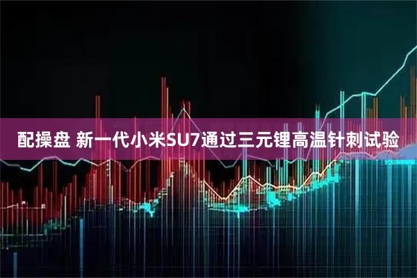 配操盘 新一代小米SU7通过三元锂高温针刺试验
